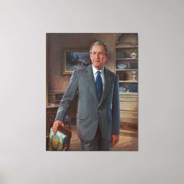 GEORGE WALKER BUSH von John Howard Sanden Leinwanddruck (Vorderseite)