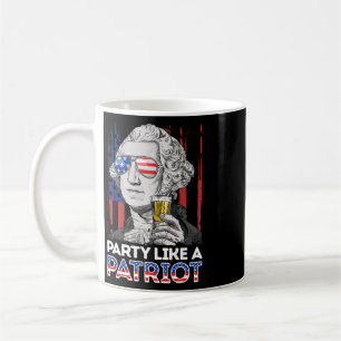George Washington 4. Juli Party wie ein Patriot Kaffeetasse