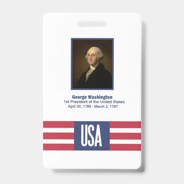 George Washington Abzeichen Ausweis (Vorderseite)