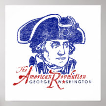 George Washington Amerikanische Revolution Retro P