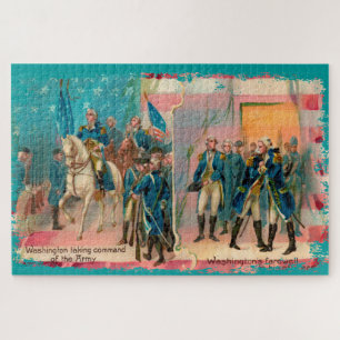 George Washington and Troops Large Puzzle