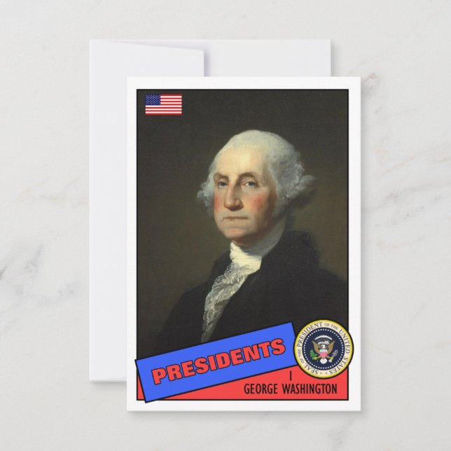 George Washington Baseball Card (Vorderseite)