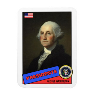 George Washington Baseball Card Magnet