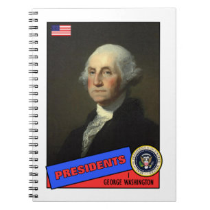 George-Washington-Baseballkarte Notizblock