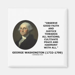 George Washington beobachten gutgläubiges Magnet