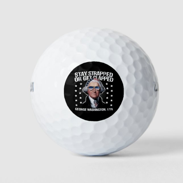 George Washington bleibe oder aufgeklatscht werden Golfball (Vorderseite)