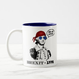 George Washington Brexit 1776 EU Flag Sunglasses Zweifarbige Tasse