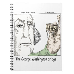 George Washington Bridge & Dentures Funny Gift Notizblock