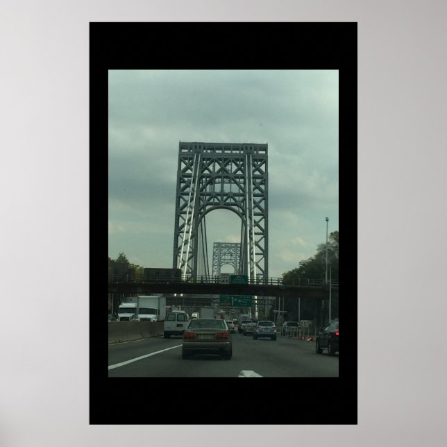 George Washington Bridge Foto Poster (Vorne)