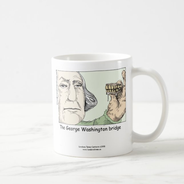 George Washington Bridge Funny Coffee Tasse (Rechts)
