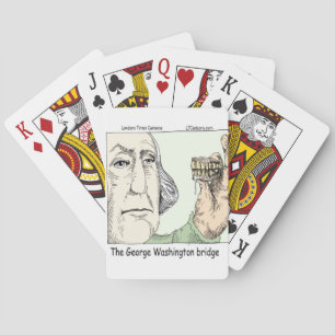 George Washington Bridge Funny Gifts Spielkarten