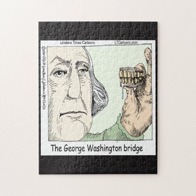 George Washington Bridge Funny Jigsaw Puzzle (Vertikal)
