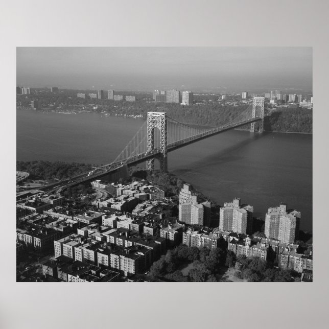 George Washington Bridge NYC Fotograf Poster (Vorne)
