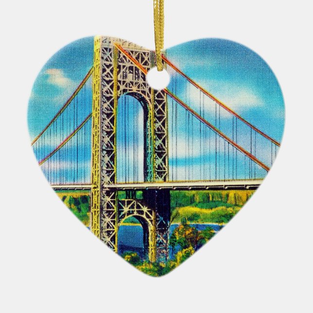 George Washington-Brücke, New York City Keramikornament (Vorne)