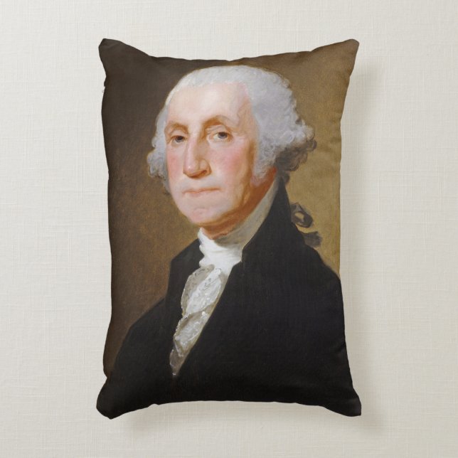 George Washington, c.1821 (Öl auf Leinwand) Dekokissen (Vorderseite(Vertikal))