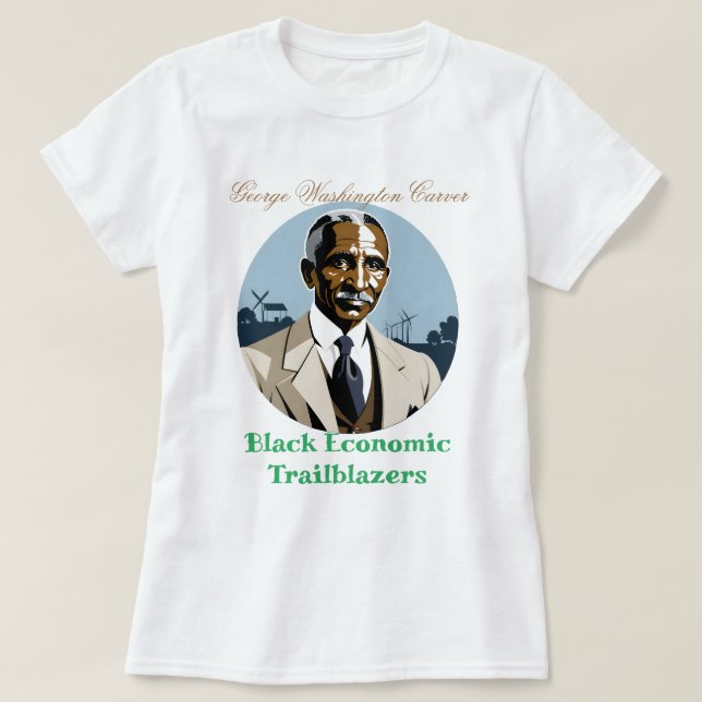 George Washington Carver - Black Economic T-Shirt (Design vorne)