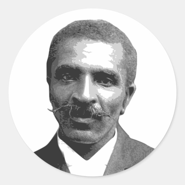 George Washington Carver Runder Aufkleber (Vorderseite)