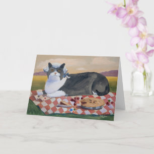 George Washington Cherrie Pie Cat Karte