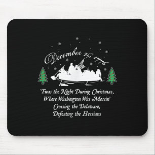 George Washington Crossing Delaware US War Indepen Mousepad
