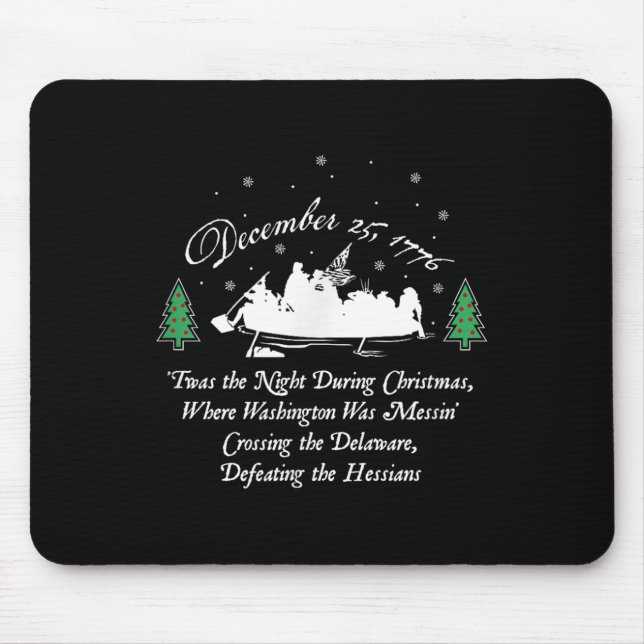 George Washington Crossing Delaware US War Indepen Mousepad (Vorne)