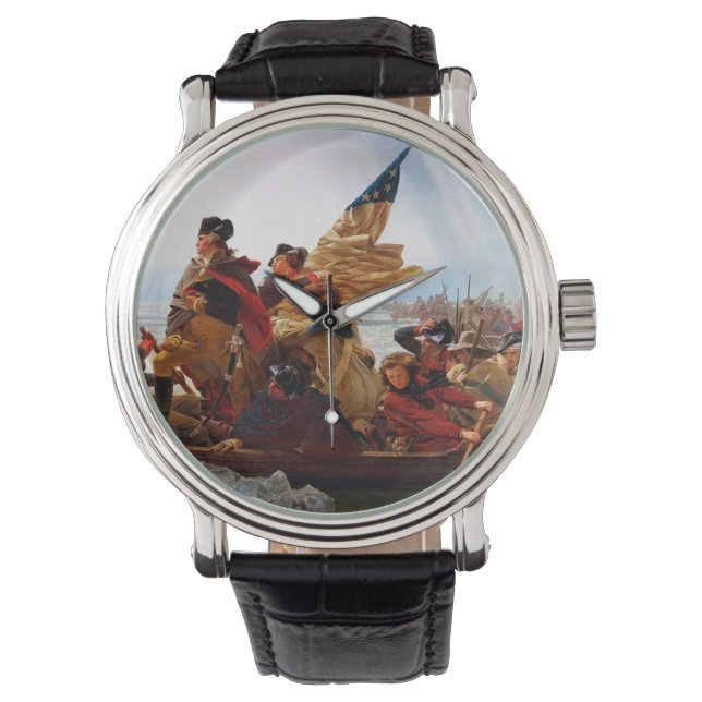 George Washington Crossing of the Delaware River Armbanduhr (Vorderseite)