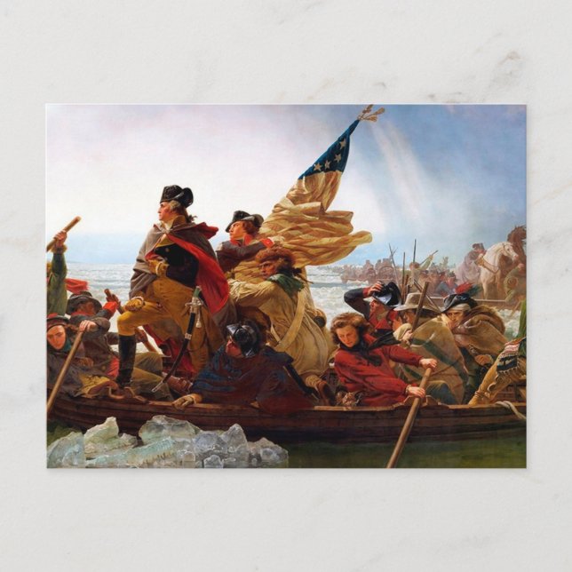 George Washington Crossing of the Delaware River Postkarte (Vorderseite)