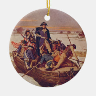 George Washington, der den Delaware River kreuzt Keramikornament
