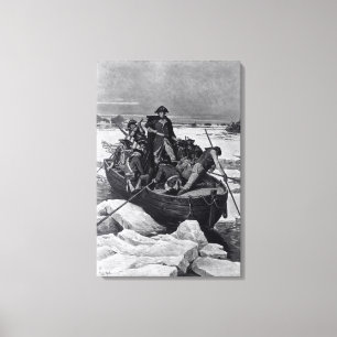 George Washington, der den Delaware River kreuzt Leinwanddruck
