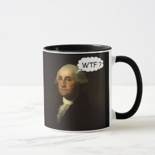 George Washington, der in sein Grab lustig spinnt Tasse