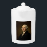 George Washington Erster amerikanischer Präsident<br><div class="desc">George Washington Erster amerikanischer Präsident von Stuart. Am 30. April 1789 übernahm George Washington, stehend auf dem Balkon der Bundesstaatlichen Halle an der Wall Street in New York, seinen Amtseid als erster Präsident der Vereinigten Staaten. "Als Erstes wird in unserer Situation dazu dienen, einen Präzedenzfall zu schaffen", schrieb er James...</div>