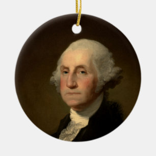 George Washington Erster amerikanischer Präsident  Keramik Ornament