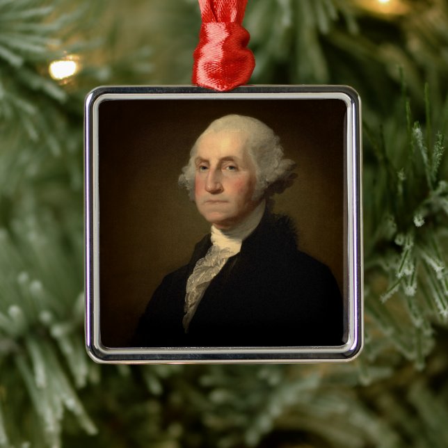 George Washington Erster amerikanischer Präsident  Ornament Aus Metall (Baum)
