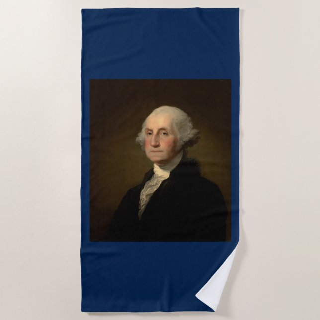 George Washington Erster amerikanischer Präsident  Strandtuch (Vorderseite)