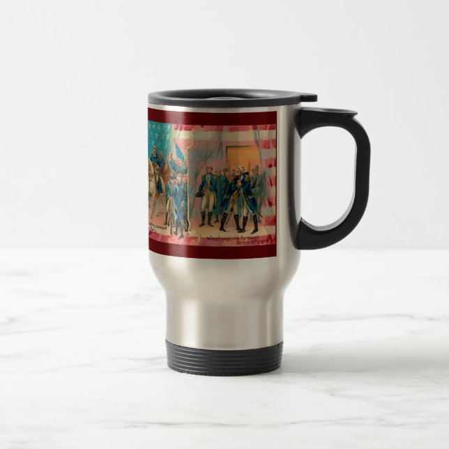 George Washington et les troupes Travel Mug (Droit)