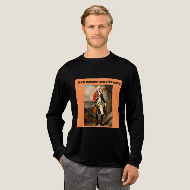 george Washington facing british generals Tri-Blend Shirt (Volle Vorderseite)