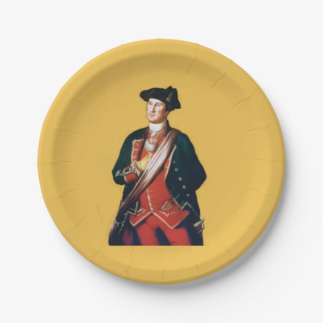 George Washington General 🎖️ Historic & Patriotic Pappteller (Vorderseite)