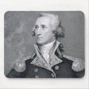 George Washington, graviert durch Asher Brown Mousepad