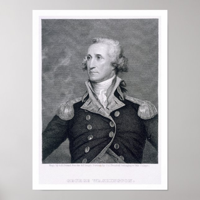 George Washington, graviert von Asher Brown Durand Poster (Vorne)