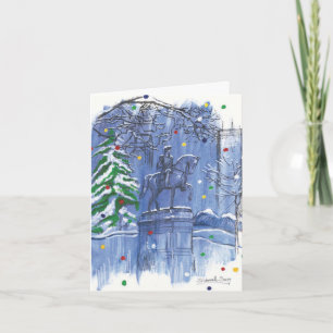 George Washington Holiday Card Karte