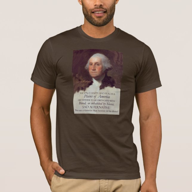 GEORGE WASHINGTON IM JAHRE 1776 T-Shirt (Vorderseite)