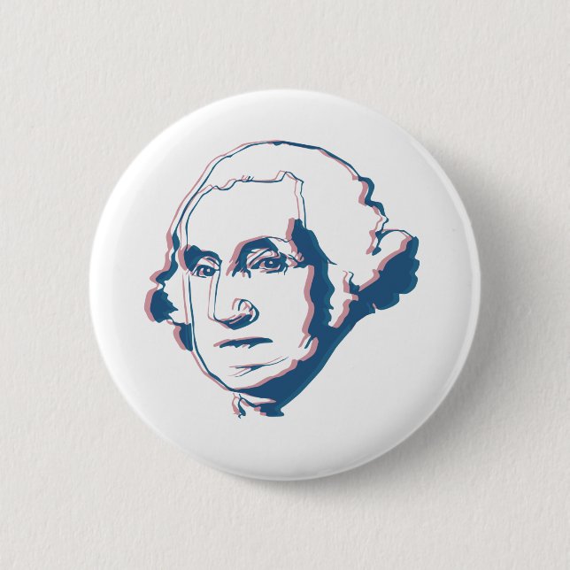 George Washington in 3d Button (Vorderseite)