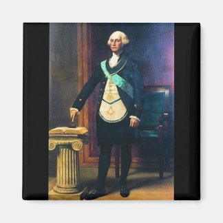 George Washington in Masonic Regelia Magnet