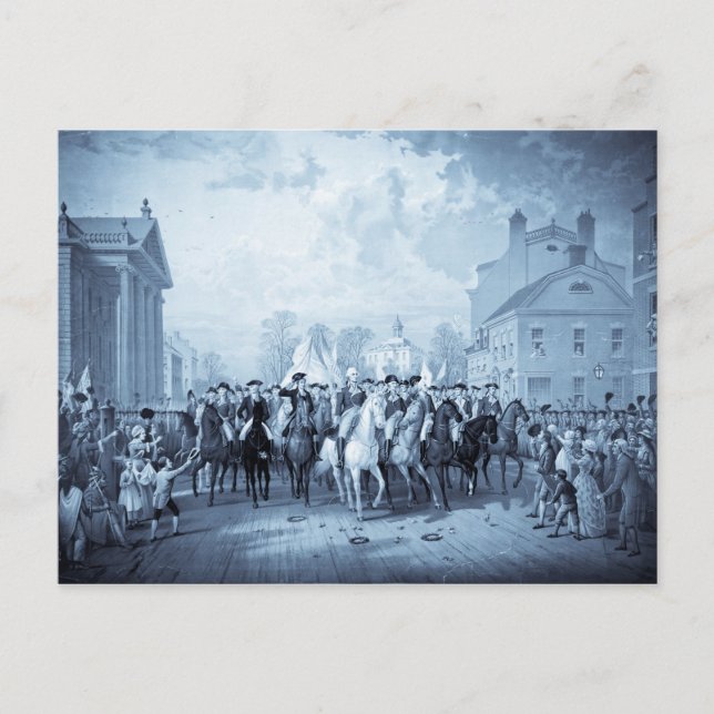 George Washington in New York Postkarten (Vorderseite)