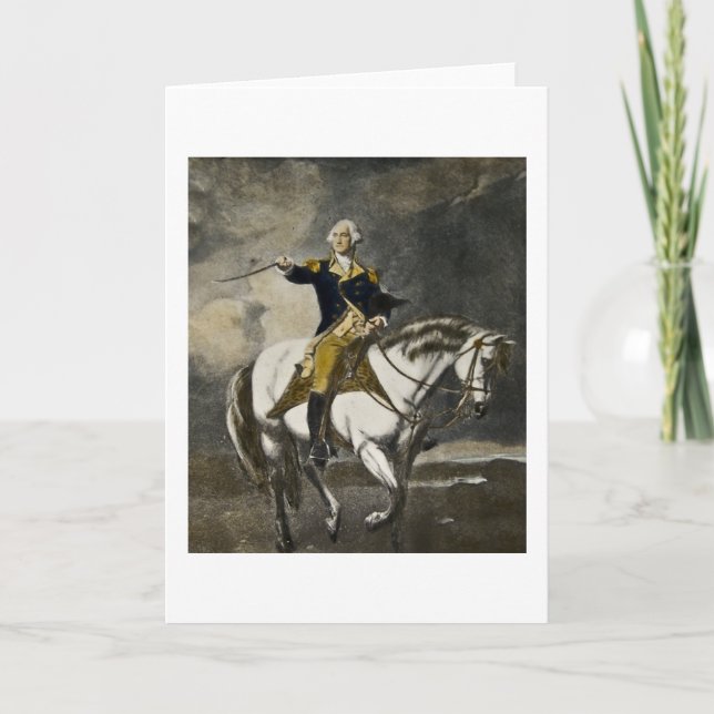 George Washington in Trenton Karte (Vorderseite)