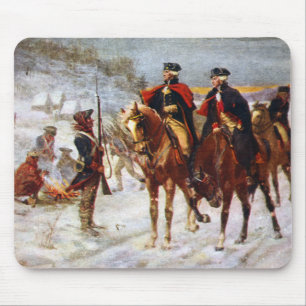 George Washington Lafayette Valley Forge Armee Mousepad