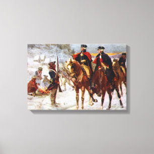 George Washington Lafayette Valley Forge Army Leinwanddruck