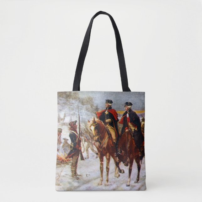 George Washington Lafayette Valley Forge Army Tasche (Vorderseite)