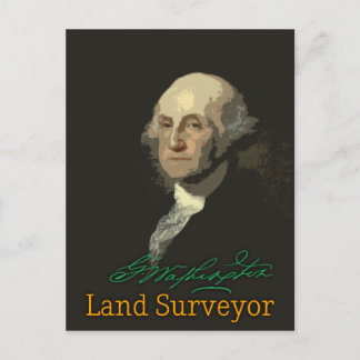 George Washington Land Surveyor Postcard Postkarte