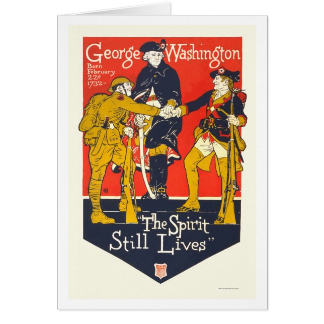 George Washington "l'esprit vit toujours " (Devant)