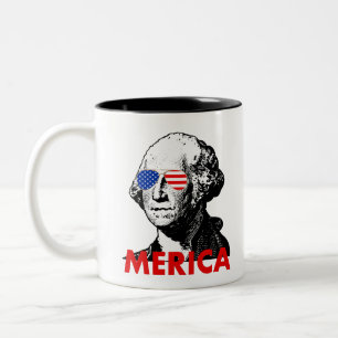 george washington merica zweifarbige tasse